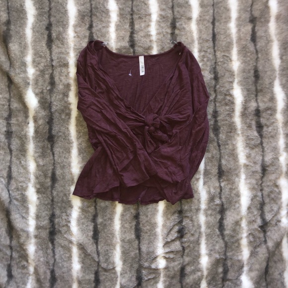 Jolie Tops - Maroon Tie Top